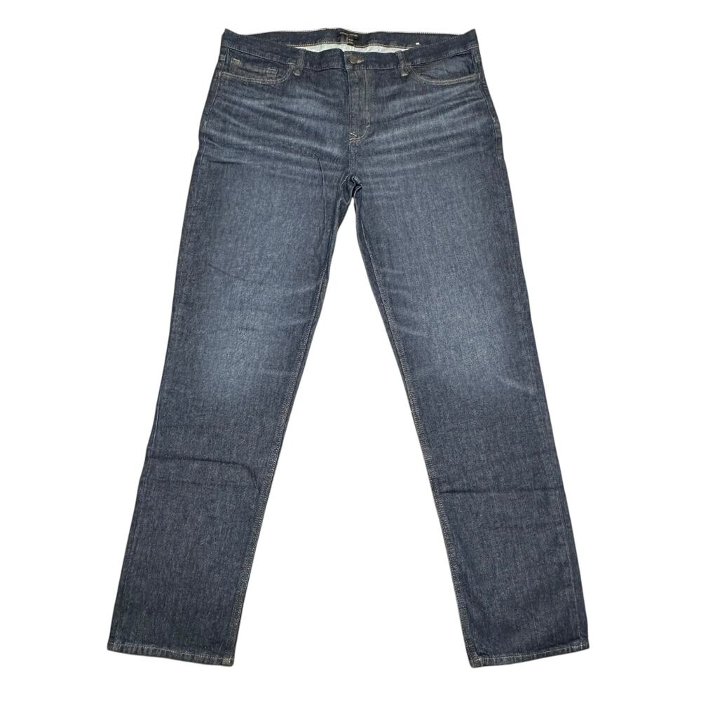 BANANA REPUBLIC Men’s 40x34 Slim Fit Dark Wash Denim Zip Fly Blue Jean Pants A09